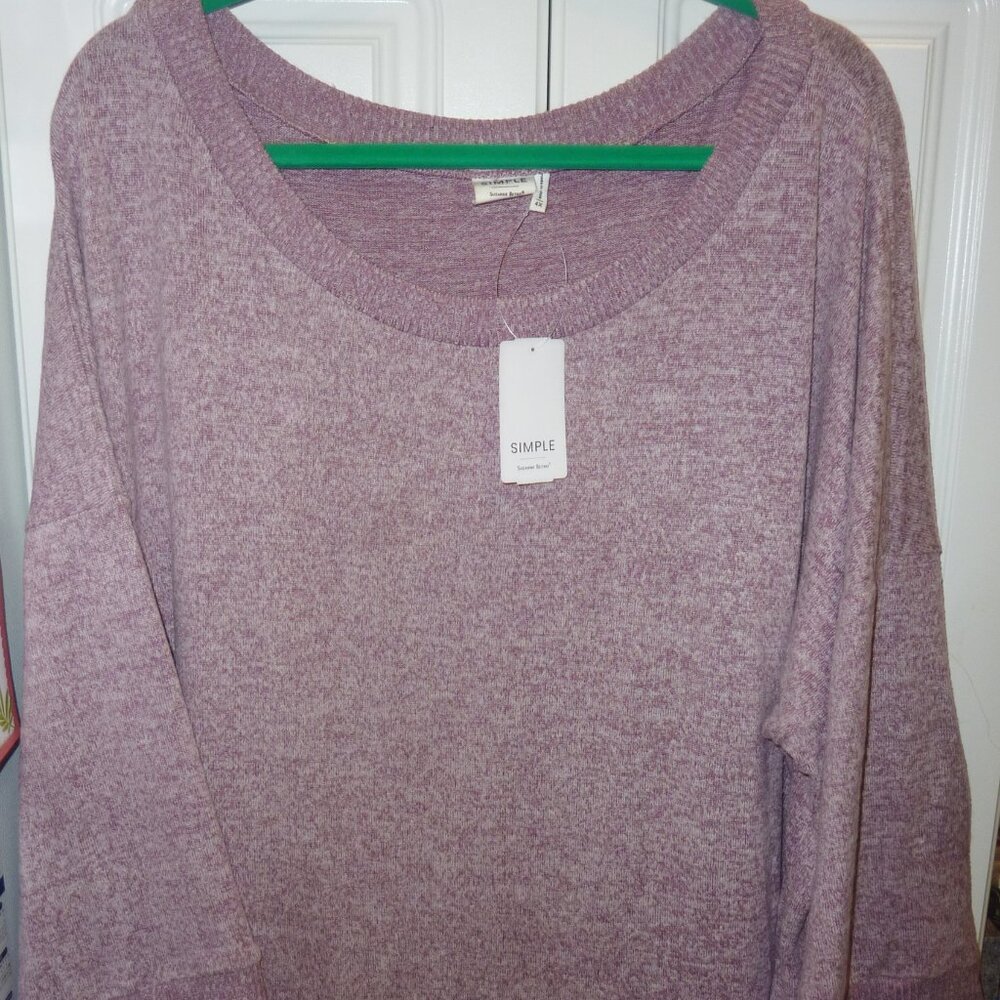 NWT Simple By Suzanne Betrol Super Soft Lightweight Pullover Sweater 4X